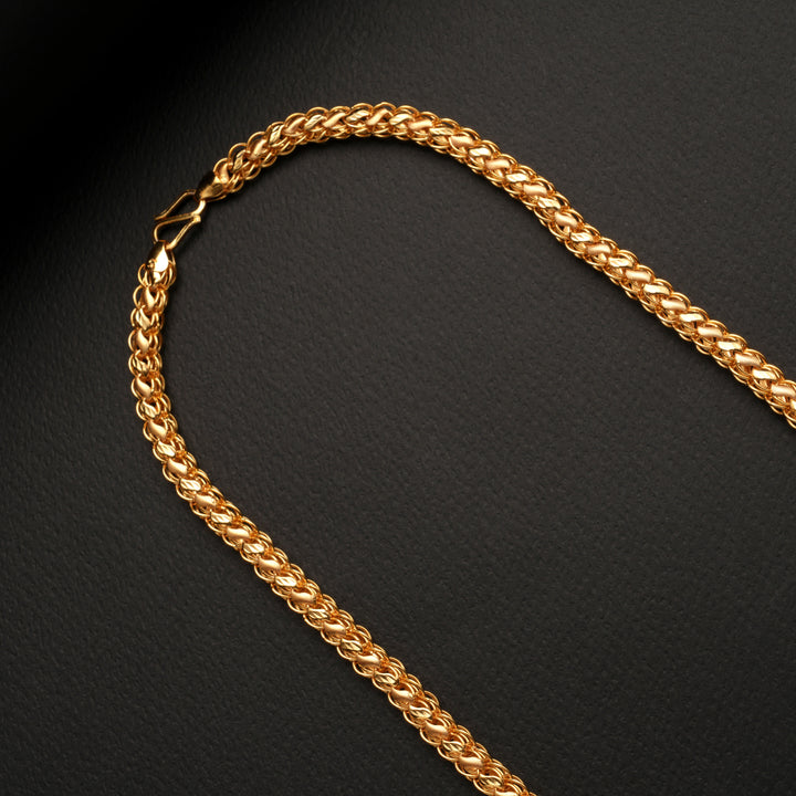 Heritage Thick Woven Gold Plated Chain