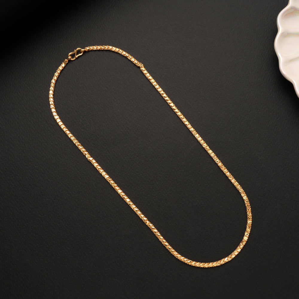 Heritage Heart Pattern Golden Chain