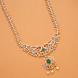 Ethnic Peacock with Pendant Swarovski Golden Haram