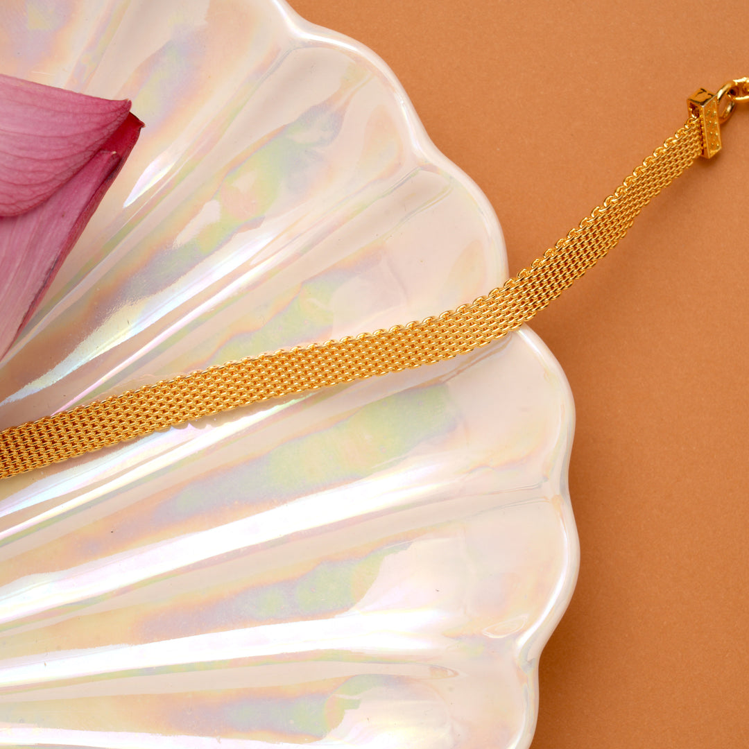 Radiant Ruby Blossom Swarovski Golden Hip Belt