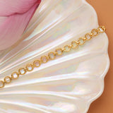 Radiant Ruby Blossom Swarovski Golden Hip Belt