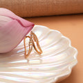Traditional White Stone Vanki Golden Ring