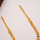 Heritage Lakshmi Emerald Stone Golden Haram