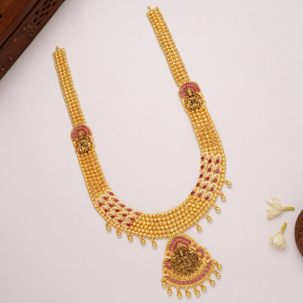 Divine Temple Lakshmi Minimal Ball Golden Haram