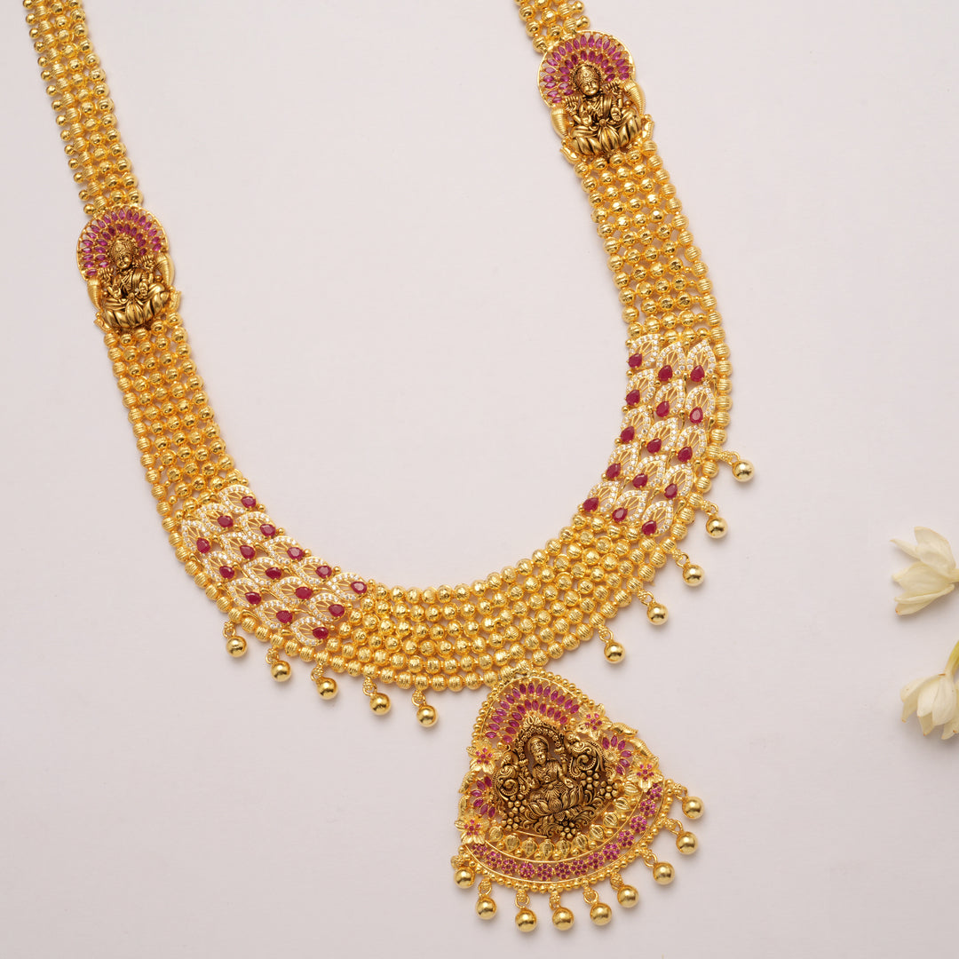 Divine Temple Lakshmi Minimal Ball Golden Haram
