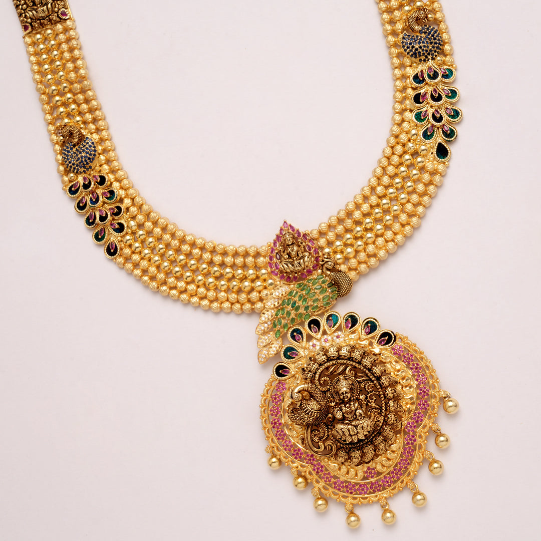 Beautiful Peacock Motif Design Golden Haram