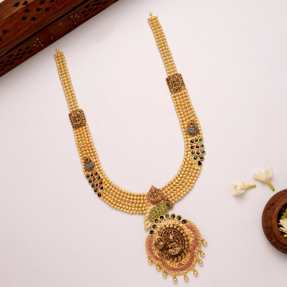 Beautiful Peacock Motif Design Golden Haram