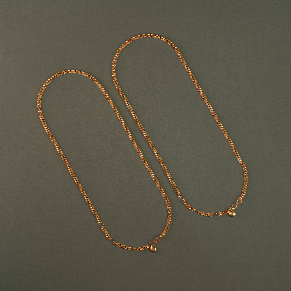 Customised Gold Beaded Design Baby Arunakodi