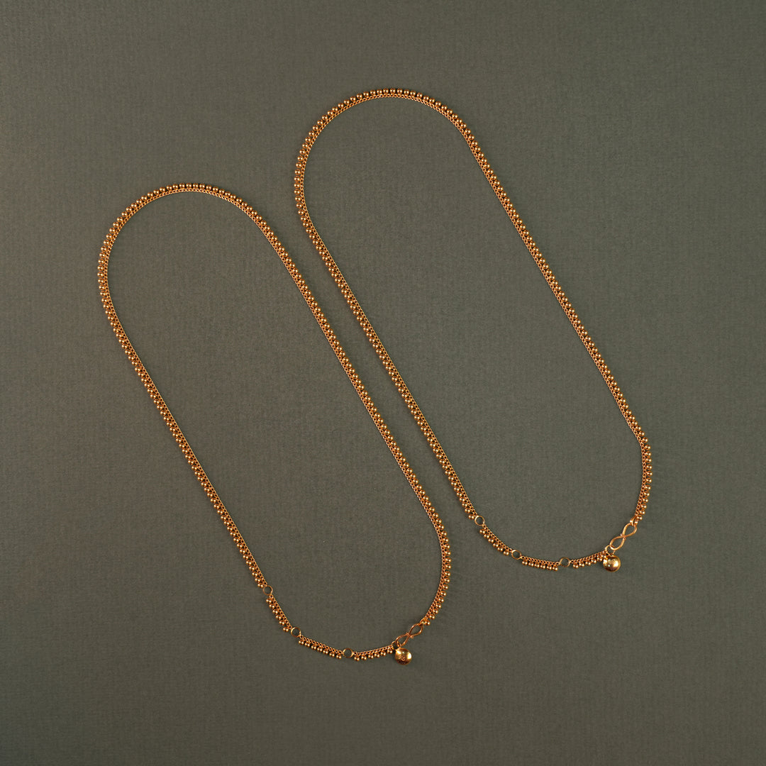 Customised Gold Beaded Design Baby Arunakodi