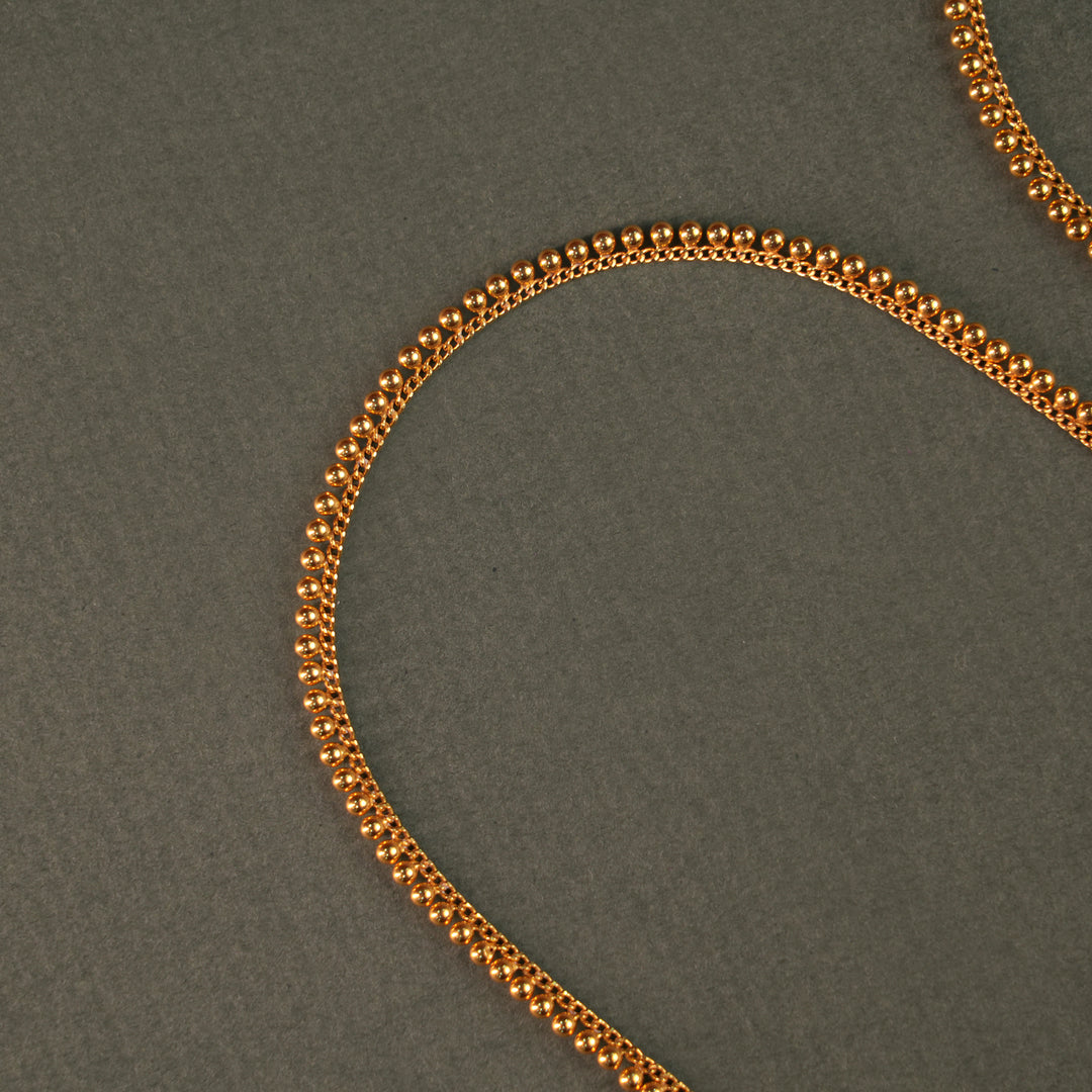 Customised Gold Beaded Design Baby Arunakodi