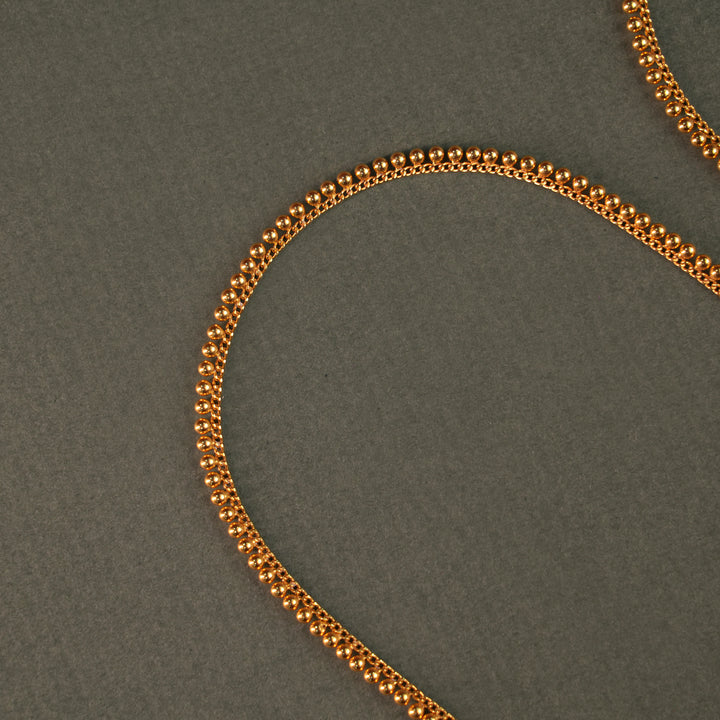 Customised Gold Beaded Design Baby Arunakodi