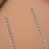 Vibrant Stone with Floral Pear Drops Golden Haram