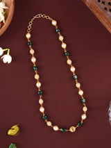Golden Grace Green Beaded Chain