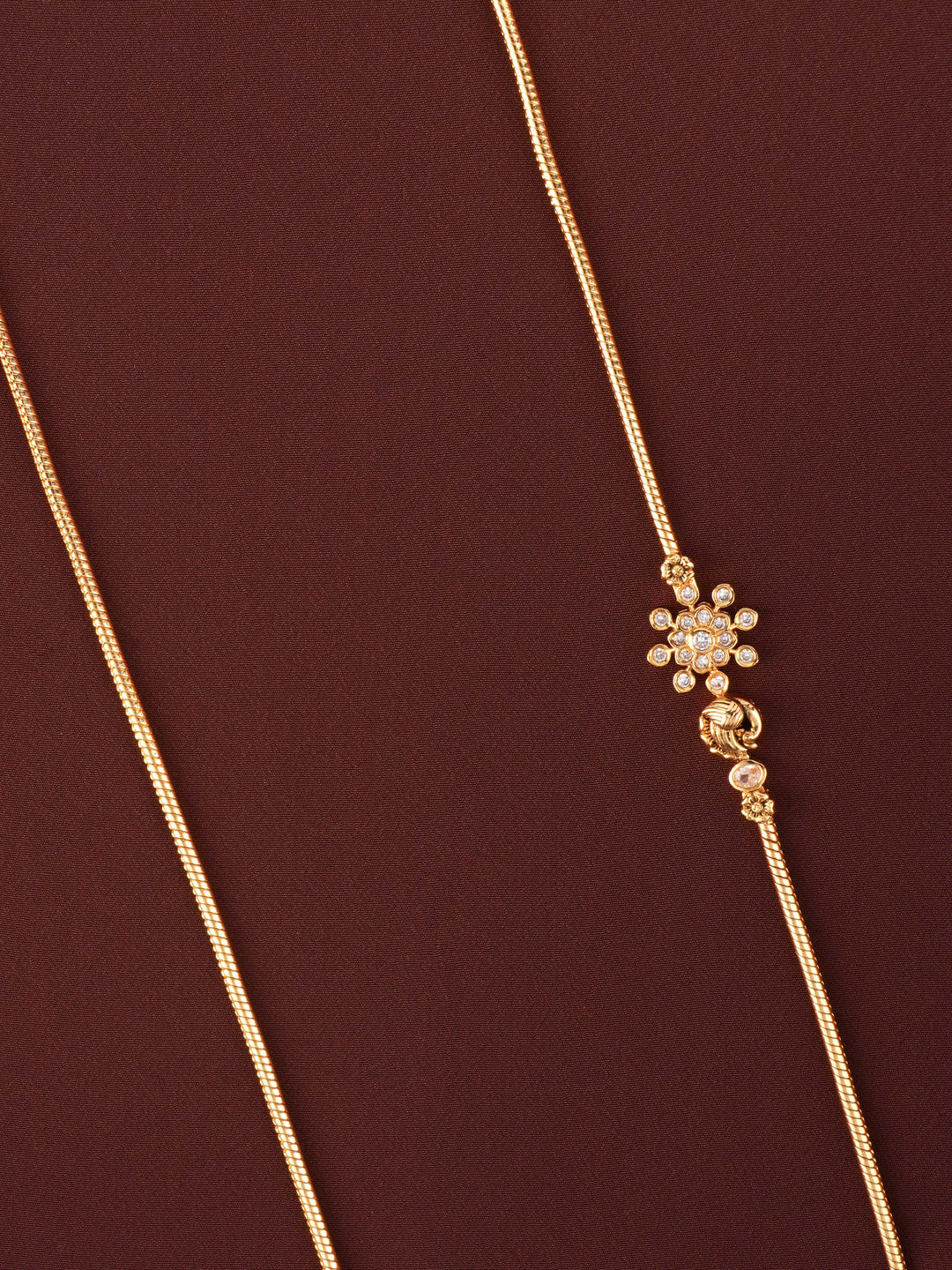 Floral Sparkle Mugappu Chain