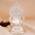 Divine Gaja Lakshmi Minimal Silver Vilaku