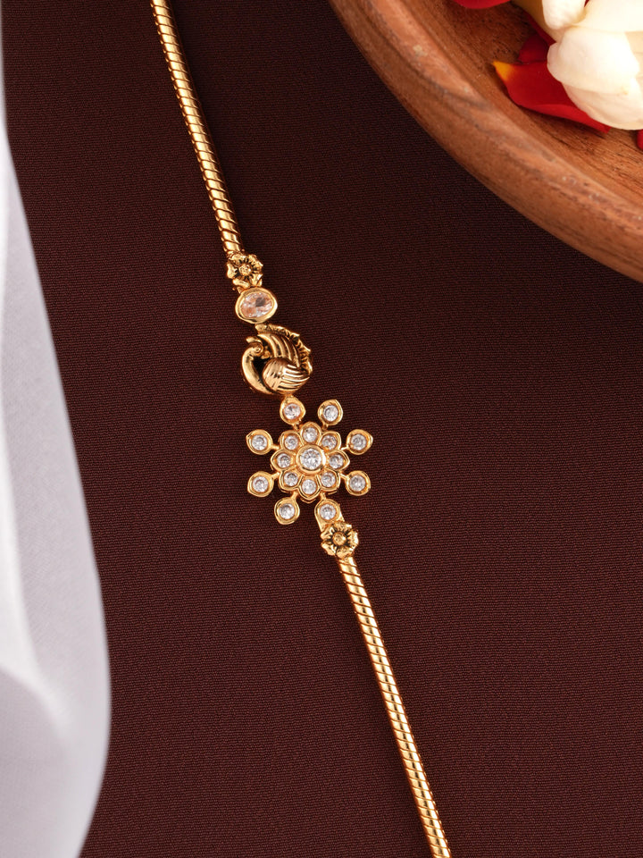 Floral Sparkle Mugappu Chain
