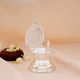 Goddess Asta Lakshmi Silver Vilaku