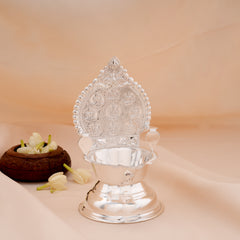 Goddess Asta Lakshmi Silver Vilaku