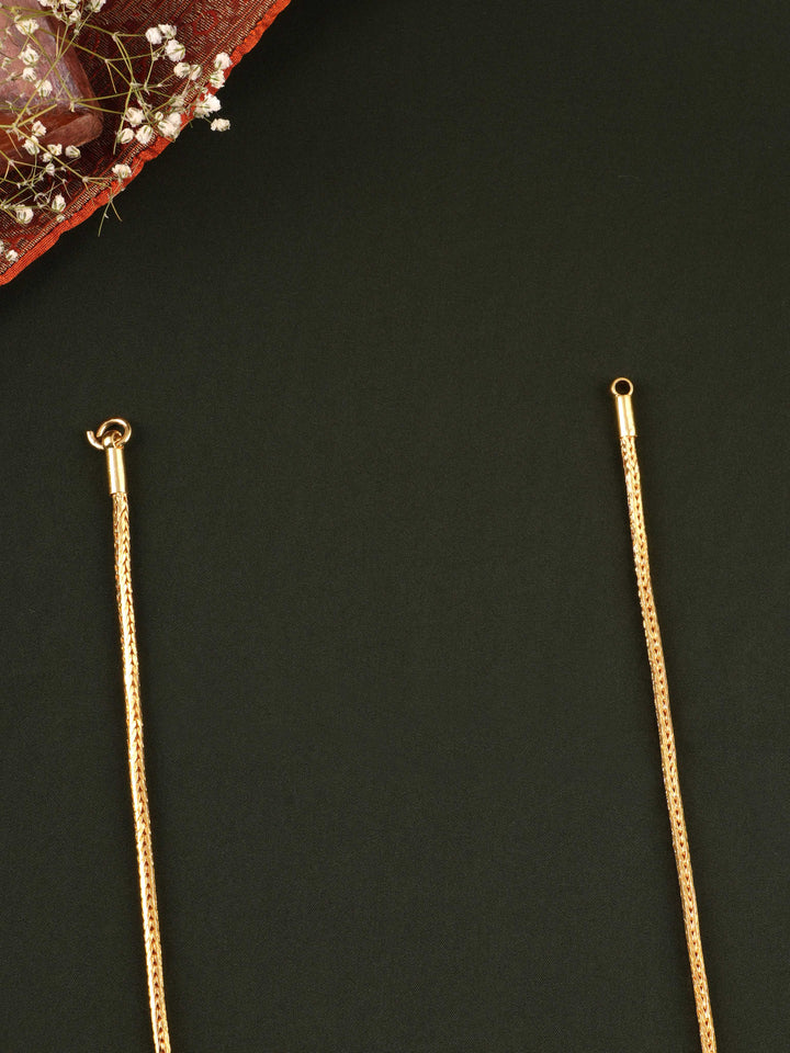 Elegant Flat Woven GoldPlated Chain