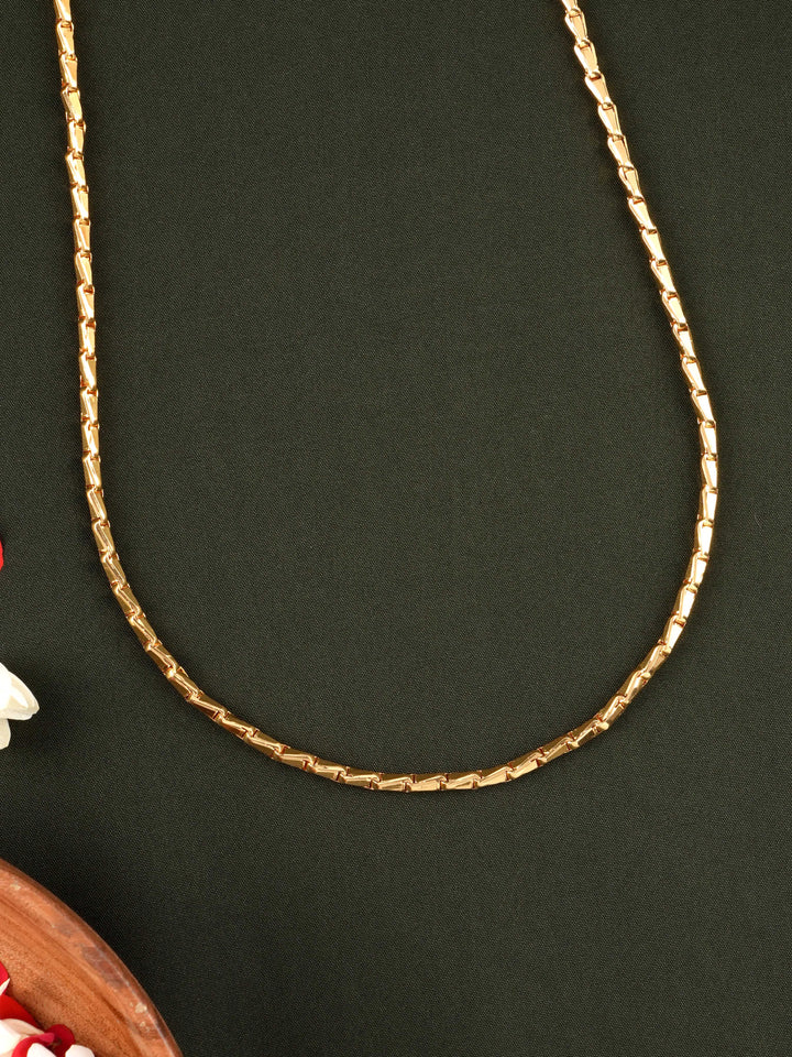 Silver Gold Plated Wheat Chain