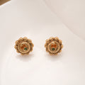 Premium Peacock Design Golden Stud