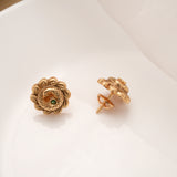 Premium Peacock Design Golden Stud
