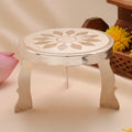 Elegant Silver Mukkali Stand