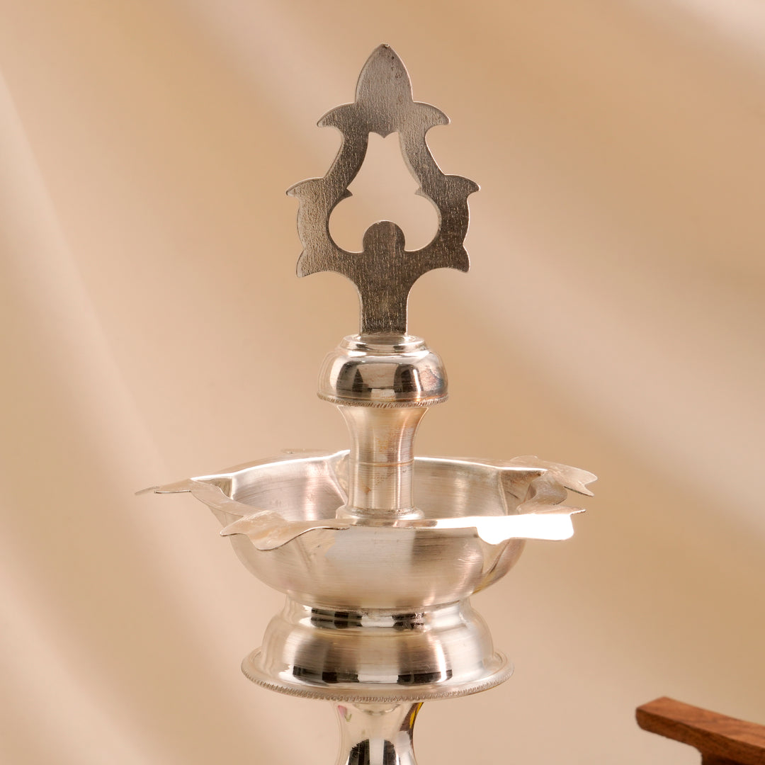 Heritage Style Silver Kuthu Vilakku
