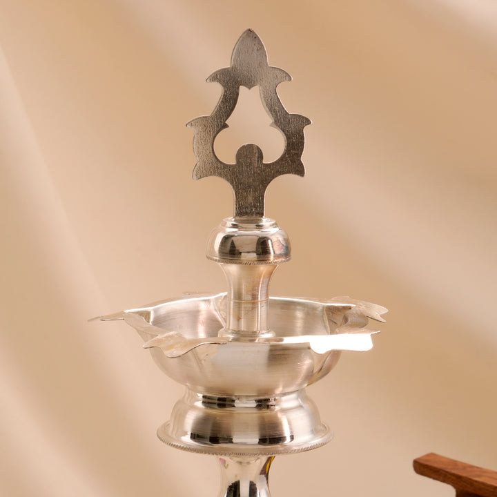 Heritage Style Silver Kuthu Vilakku