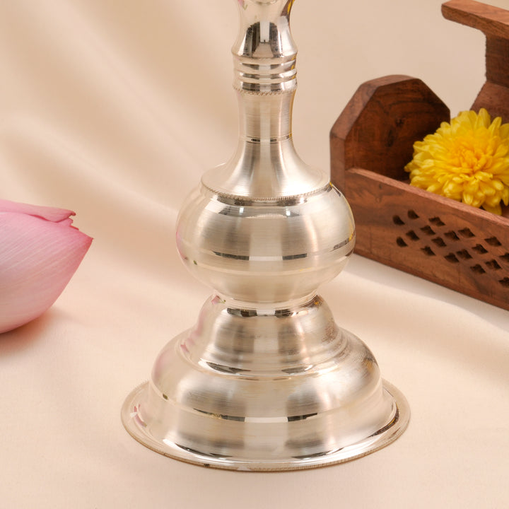 Heritage Style Silver Kuthu Vilakku