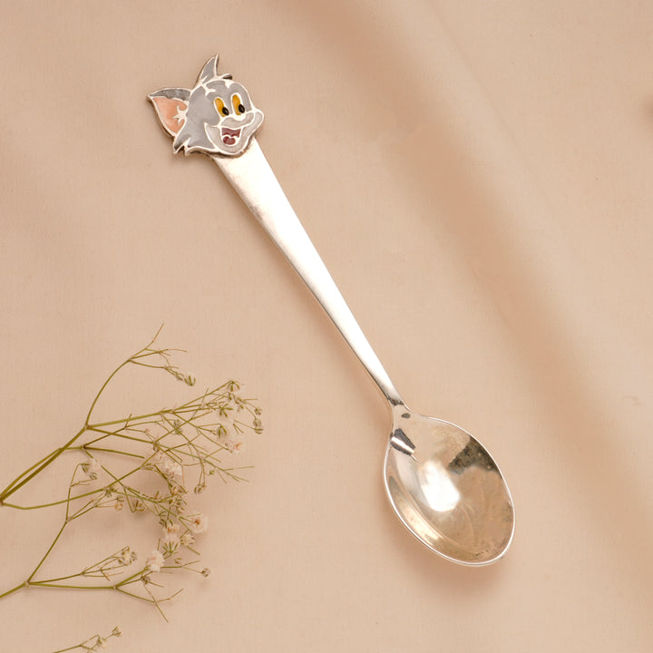 Tom & Jerry Silver Bowl and Spoon