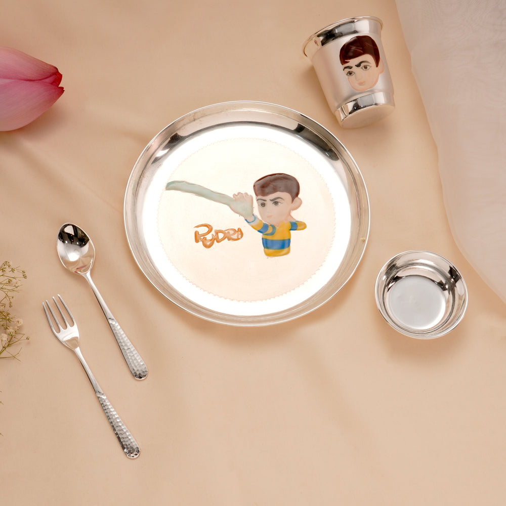 Elegant Children Silver Dinner Set