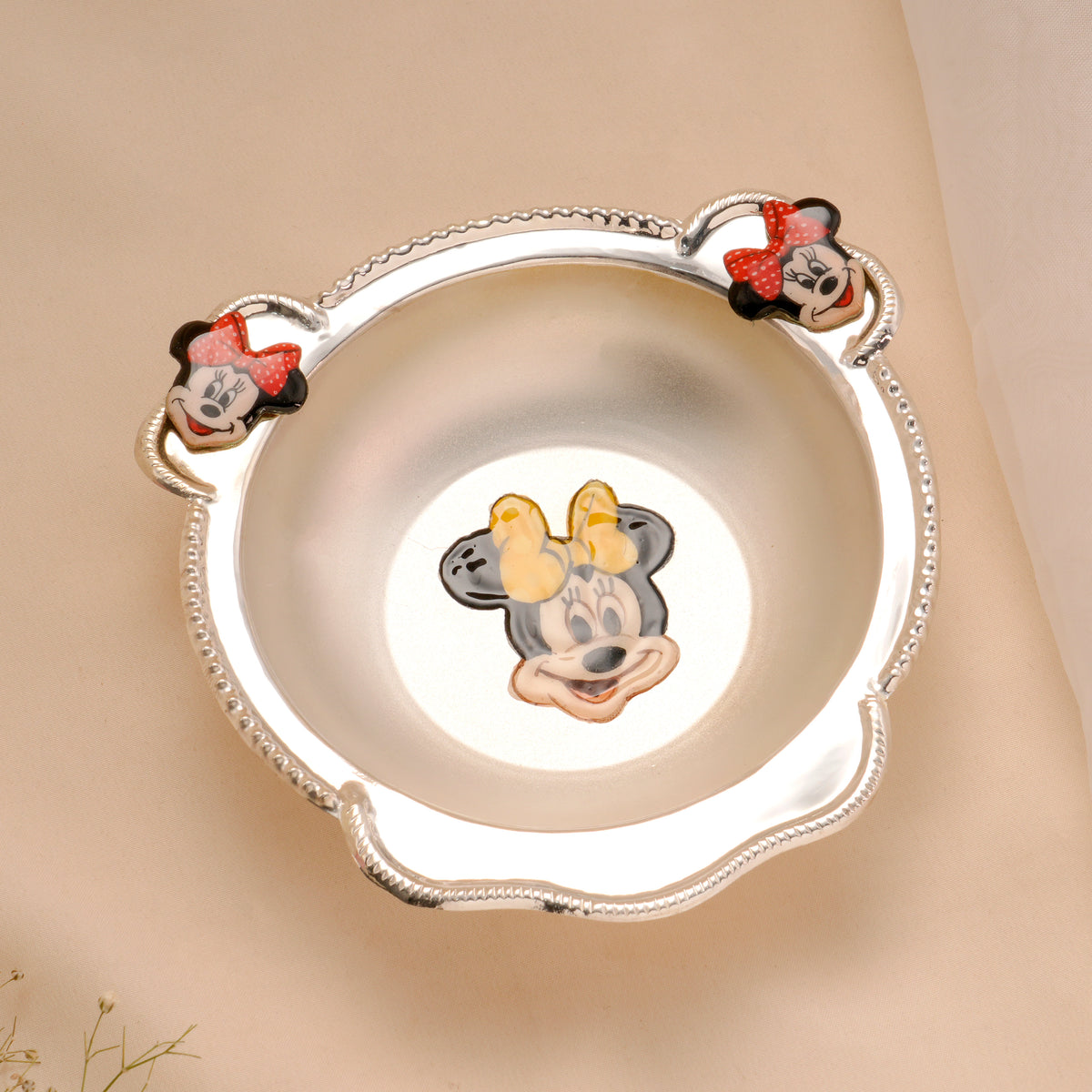 Babies Silver Mickey Mouse Meal Set