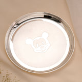 Micky Mouse Silver Bowl and Spoon Set