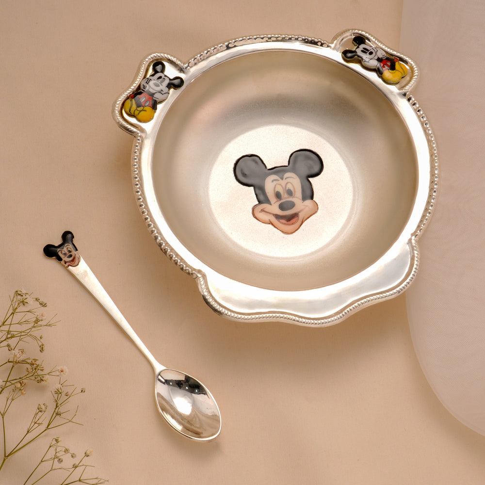 Elegant Silver Kids Dinner Set