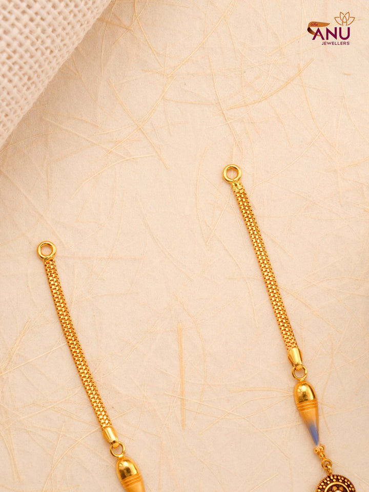 Divine Peacock Nagas Traditional Gold Necklace