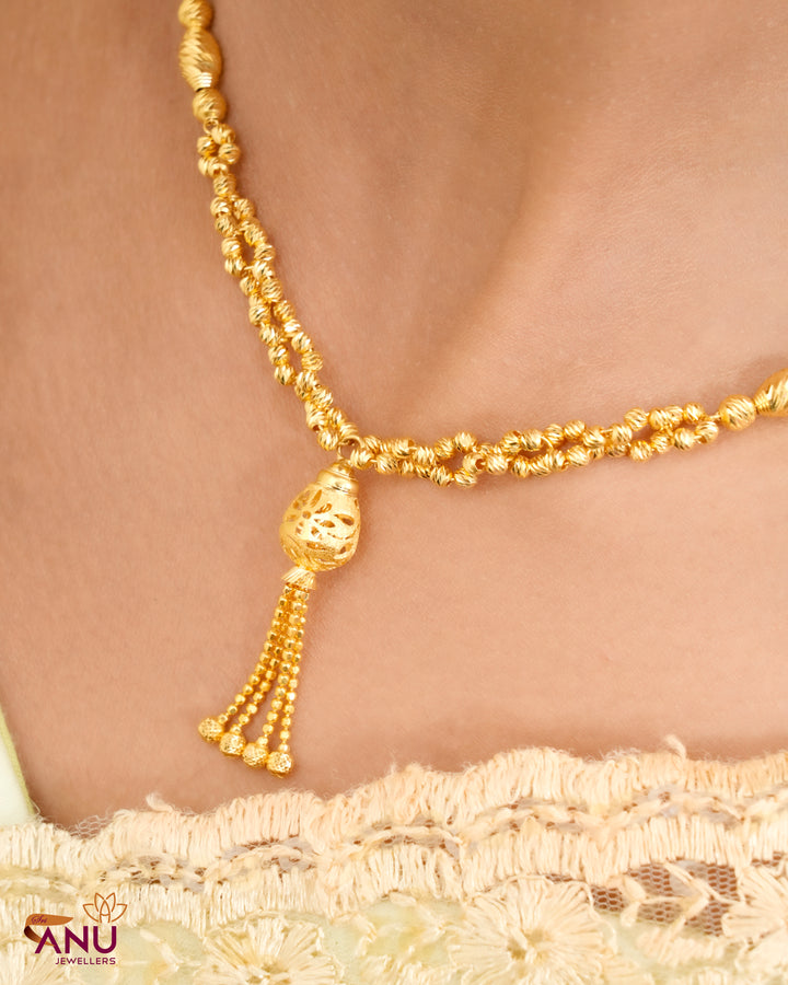 Fancy Double Ball Shine Gold Chain
