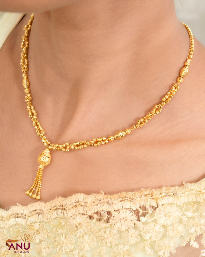 Fancy Double Ball Shine Gold Chain
