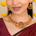 Lakshmi Nagas Work Ball Drop Necklace