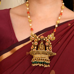 Traditional Beads Shiva Parvati Nagas Pendant Haram