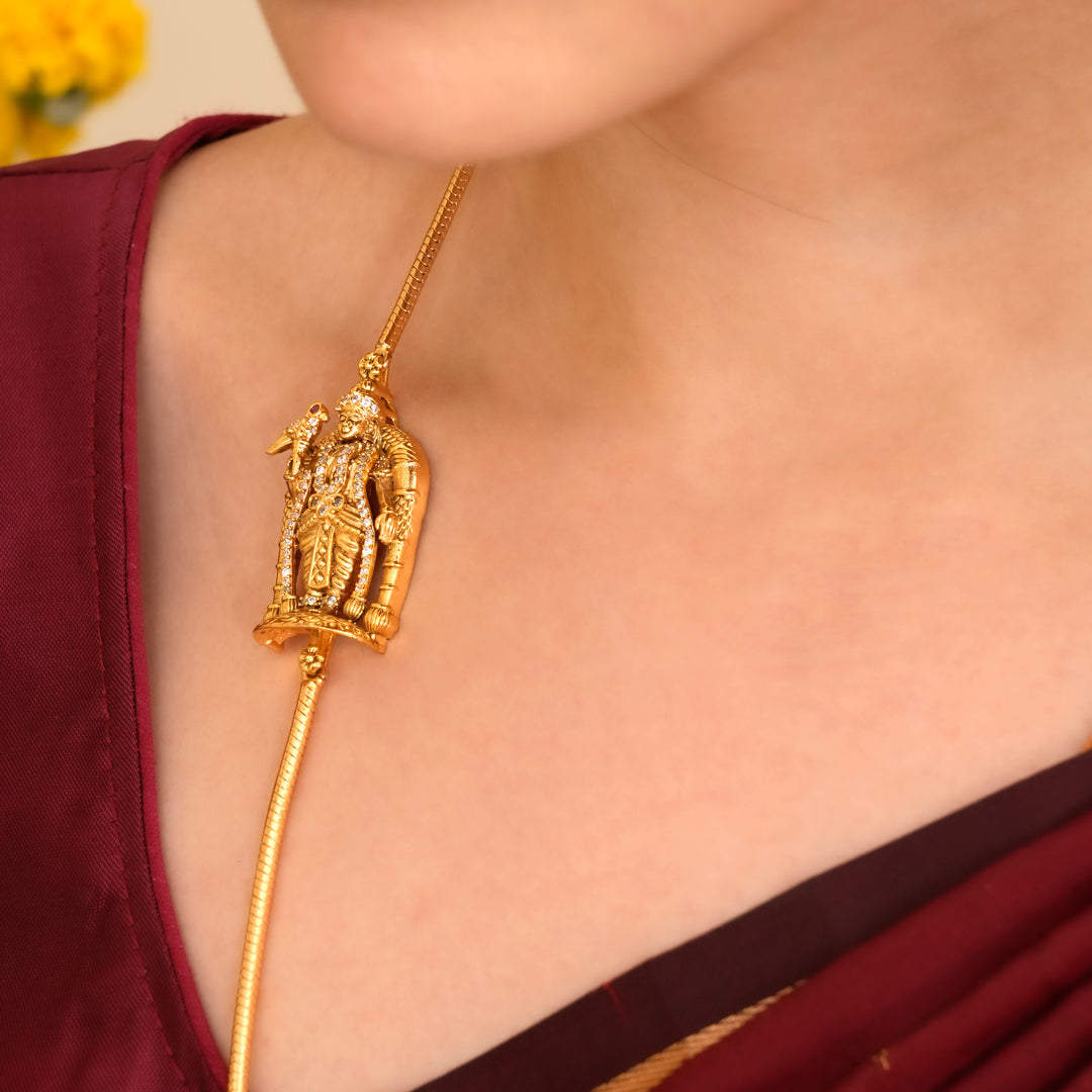 Devotional Meenakshi Amman Mugappu Chain