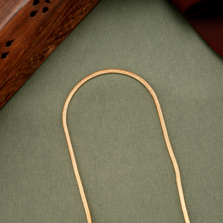 Sacred Temple Lakshmi Golden Mugappu Chain