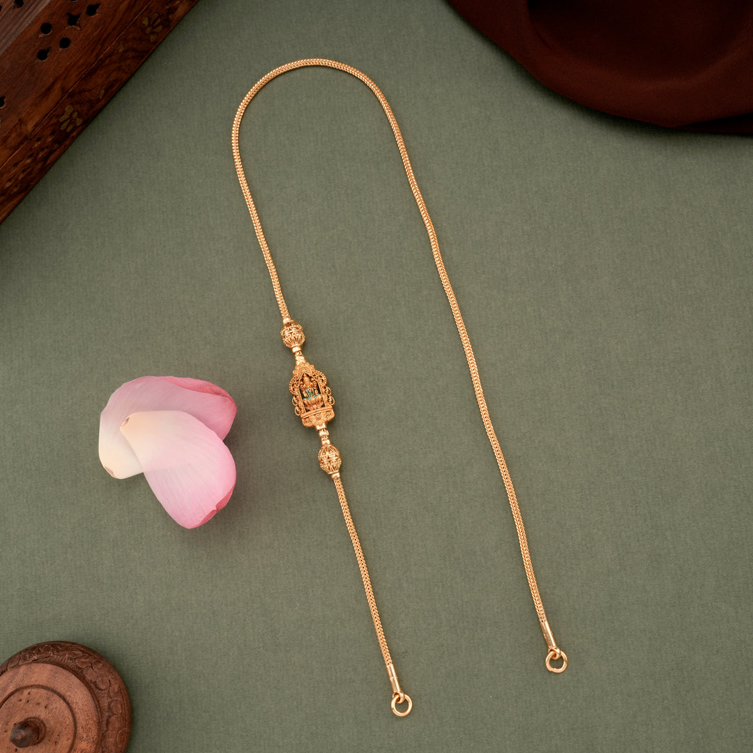 Traditional Gold Plated Lakshmi Mugappu Chain