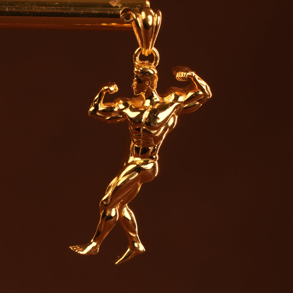 Customized Power Body Gold Pendant