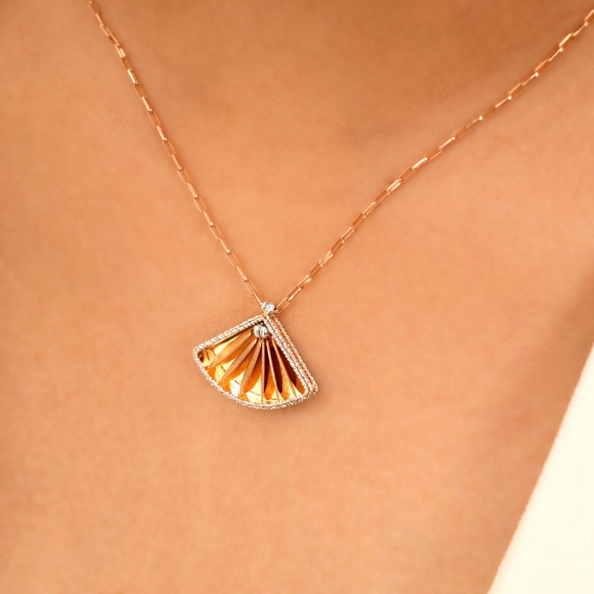 Fanfare Rose Gold Matinee Chain
