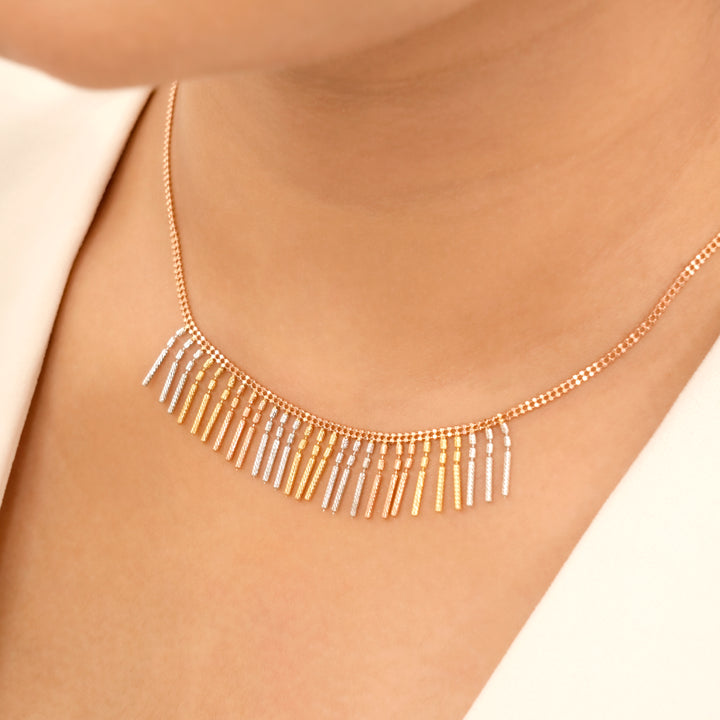 Bib Stick Rose Gold Chain