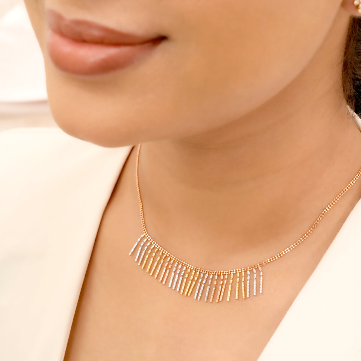 Bib Stick Rose Gold Chain