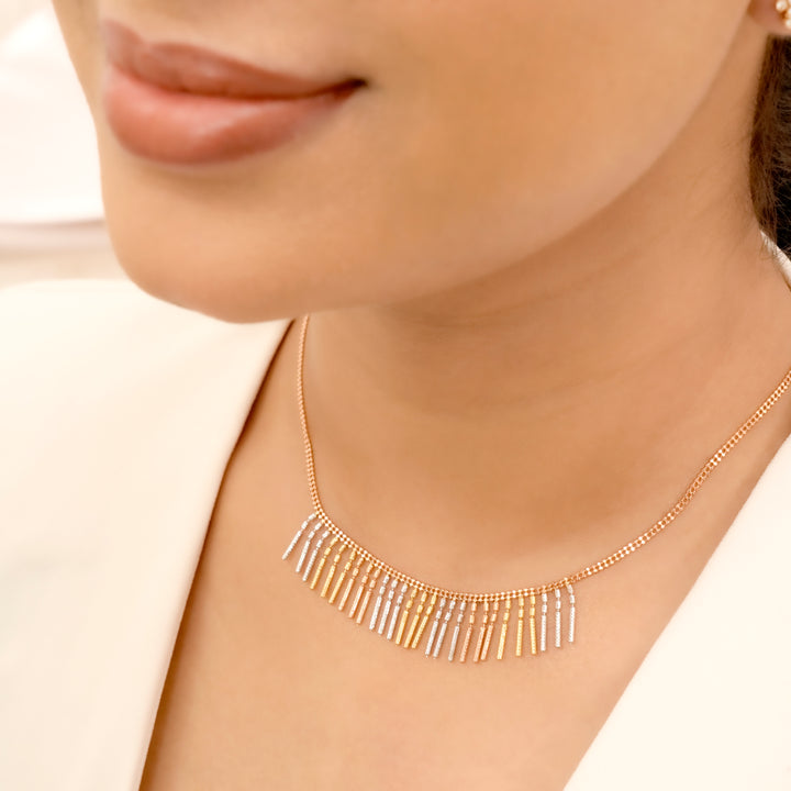 Bib Stick Rose Gold Chain