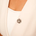 Tree of Life Coin Brooch in Silver
