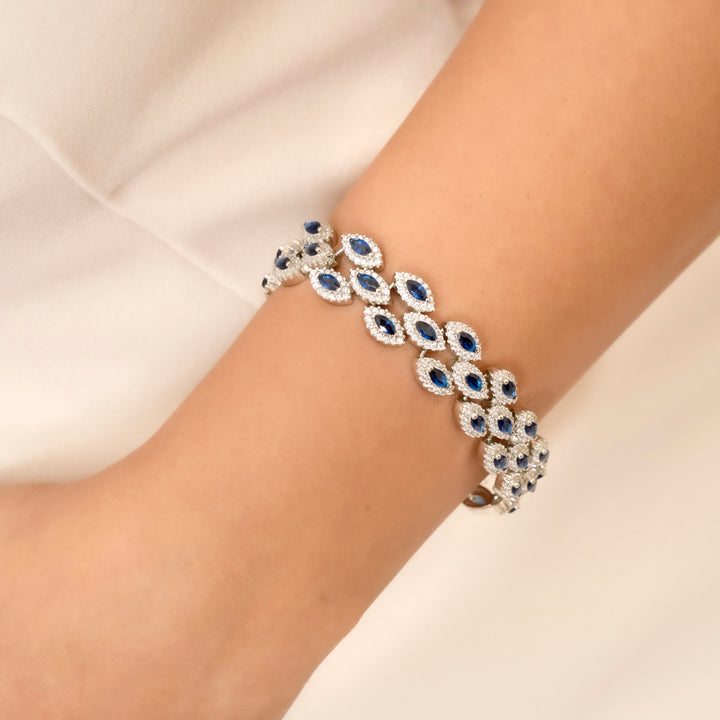 Sapphire Sparkle Marquise Bracelet